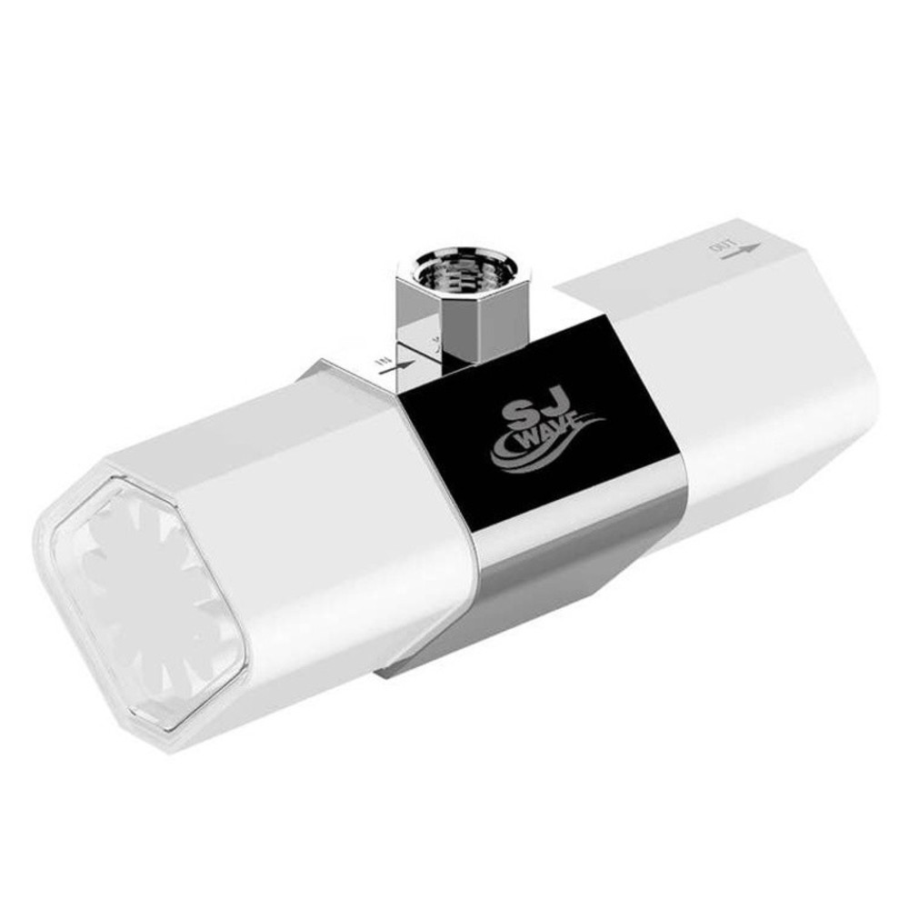 Showerhead Filter System Hard Water System (WHITE) sj wave
